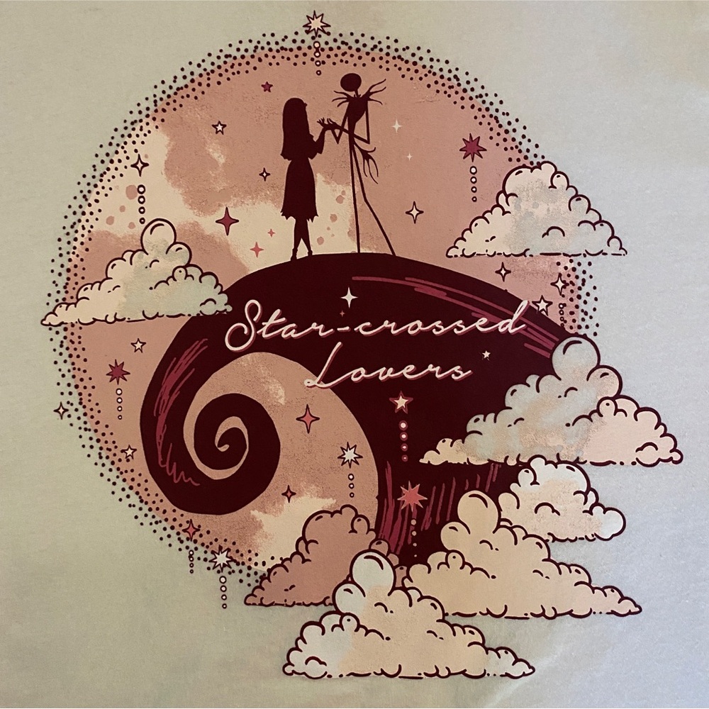 Disney Nightmare Before Christmas "Star-Crossed Lovers" Tee Women’s L
